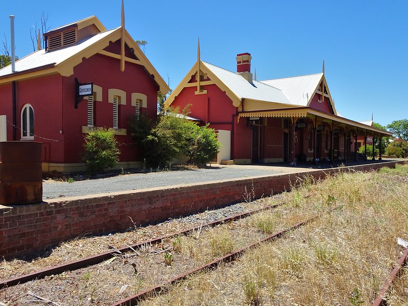 Image of rhe The old Jerilderie railway station, built in 1884.